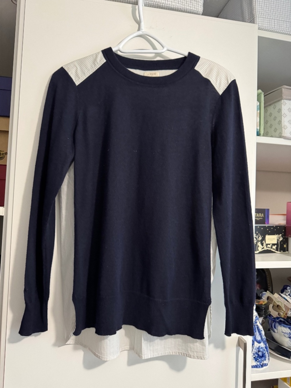 J.Crew, Size S, 55% Merino Wool, 45% Acrylic, 72% Cotton